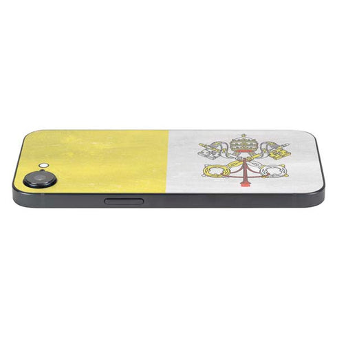 Vatican City Flag Distressed iPhone 16e Skin